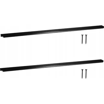 Nábytkové kování Nábytková Úchytka Hranová Moderní Hliníková Černá Matná 800 mm 2 kusy