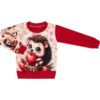 Mikina bez kapuce - Ježeček Velikost: 80