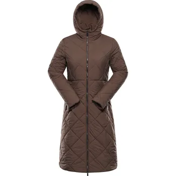 Dámské oblečení Dámský zimní městský kabát s vodoodpudivou úpravou ALPINE PRO STAWA žl 2XL