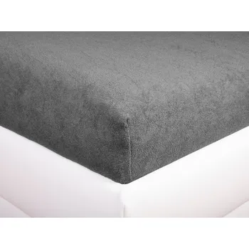 Prostěradlo Aaryans Economy Froté prostěradlo tmavě šedé Rozměry prostěradla: 90x200 cm