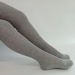 TREPON Klasické, kvalitní dětské punčocháče 100% bavlna, šedý melír Velikost: 98-104