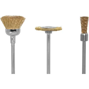 Donau Elektronik 3 mosazné kartáče ( střední) Ø dříku 2.35 mm 1671 3 ks