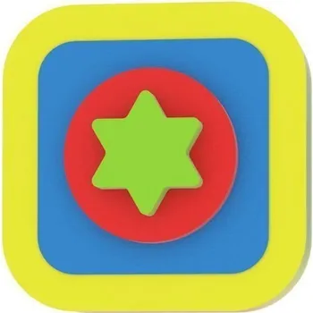 Puzzle Moje první puzzle - Tvary čtverec/hvězda žlutá