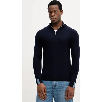 Pánský svetr Vlněný svetr Mos Mosh ADAM 503342 námořnická modř 59X, vel. M