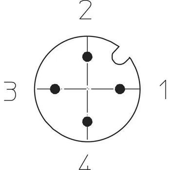 Lutronic 1210 04 301 5m upravený zástrčkový konektor pro senzory - aktory, 1086, piny: 4, 5.00 m, 1 ks