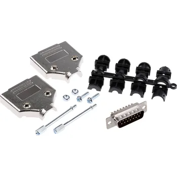 MH Connectors MHDTPK15-DM15P-K sada D-SUB kolíkové lišty 180 ° Pólů: 15 pájecí kalíšek 1 ks