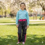 Dívčí softshellové kalhoty nezateplené Kugo HK5300 šedé