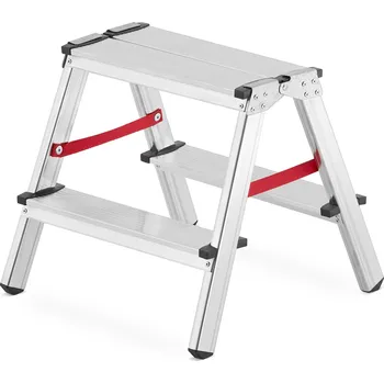 Žebřík Higher dvoustranný žebřík hliníkový 2x2