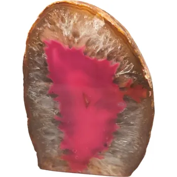 Svícen Achátový svícen na čajovou svíčku růžový