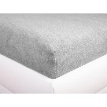 Prostěradlo Aaryans Economy Froté prostěradlo světle šedé Rozměry prostěradla: 90x200 cm