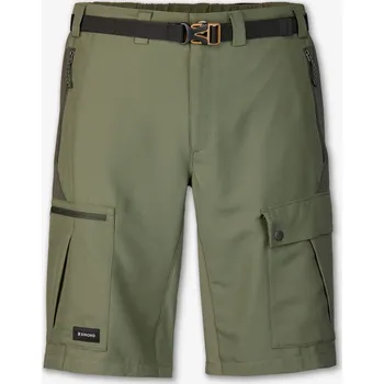 Pánské kraťasy SIMOND Pánské turistické kraťasy MT 500 2XL KAŠTANOVÁ|ZELENÁ