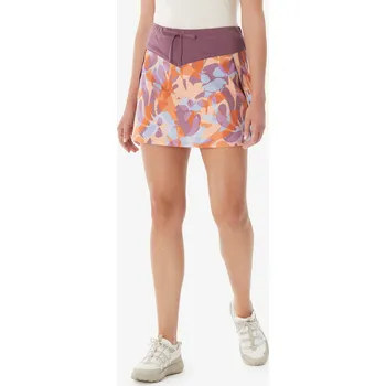 Dámská sukně QUECHUA Dámská turistická sukně s kraťasy NH 500 36 ORANŽOVÁ