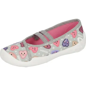 Dívčí baleríny DÍVČÍ BALERÍNY, DÍVČÍ BAČKORY šedé Befado 116x319