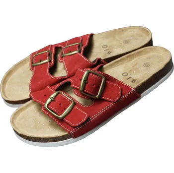 Dámská zdravotní obuv SAMLUX B888/8 Korkové dámské pantofle červené