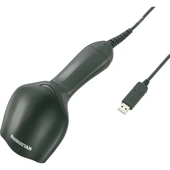 Kancelářská technika Manhattan 460835 USB-Kit skener čárových kódů kabelové 1D CCD černá ruční USB