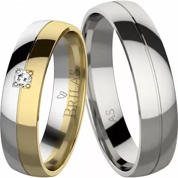 Prsten Tara GW zlato + Rachel chirurgická ocel - kombinace materiálů