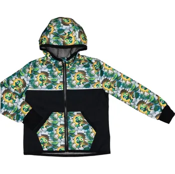 Chlapecká bunda Softshellová bunda jaro/podzim - DINO zelený - skladem Velikost: 104