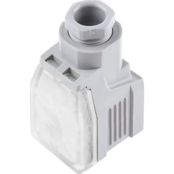 Elektrický konektor Konektor elektromagnetického ventilu, řada: GDME, Samice, formát pólů: 2P plus E, Zašroubování velikost průchodky PG11,