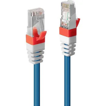 Datový kabel LINDY 45382 RJ45 síťové kabely, propojovací kabely CAT 6 S/STP 30.00 m modrá 1 ks