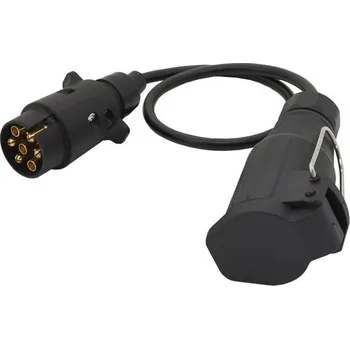 Přívěs k motorovému vozidlu Kabel redukční 0,6m 7pólů zástrčka - 13pólů zásuvka COMPASS 07457