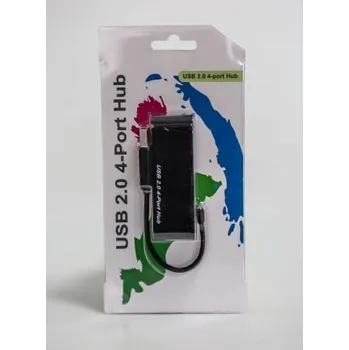 USB hub Rozbočovač USB, standard: USB 2.0, počet portů USB: 4 Sběrnice USB, typ USB: USB A RS PRO