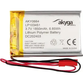 Akyga LP103451 Akupack x Speciální akumulátor Li-Pol 3.7 V 1850 mAh