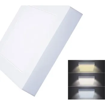 LED panel Solight LED mini panel CCT, přisazený, 12W, 900lm, 3000K, 4000K, 6000K, čtvercový - WD171