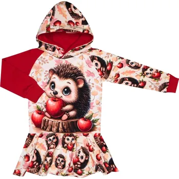 Kojenecké oblečení Mikinošaty s kapucí Ježeček Velikost: 98