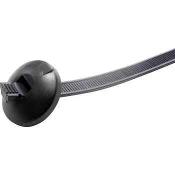 Stahovací páska WKK 113227071, 113227071, stahovací pásky, 7.60 mm, 370 mm, černá, s lamelovou paticí, 1 ks