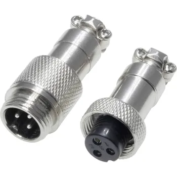 Pollin 453547 kulatý konektor DIN, 1 sada