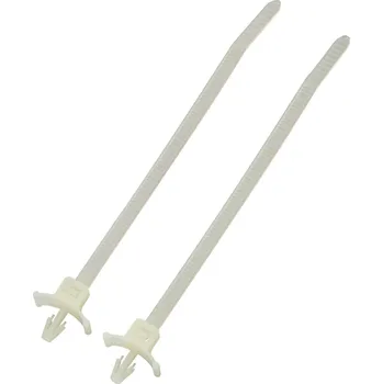 Stahovací páska TRU COMPONENTS 1592911, TC-PWVS100203, stahovací pásky, 2.50 mm, 112 mm, přírodní, s rozpěrnou kotvou, 1 ks