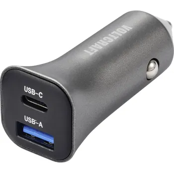 VOLTCRAFT CPS-38W/ 2 VC-RA381 USB nabíječka, 1x USB A , 1x USB-C®, 38 W, stříbrnočerná