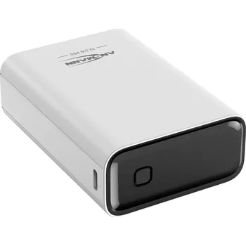 Powerbanka Ansmann 20000 mAh PB222PD w powerbanka 20 Ah Power Delivery 3.0, Quick Charge 2.0 Li-Pol bílá S regulátorem nabíjení, Možnost současného nabíjení a vybíjení,