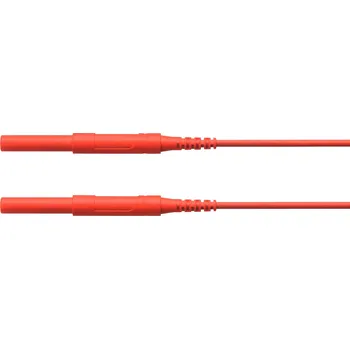 Měřicí kabel Schützinger HSPL 8568 / AWG16 / 200 / RT bezpečnostní měřicí kabely zástrčka 4 mm zástrčka 4 mm červená 1 ks