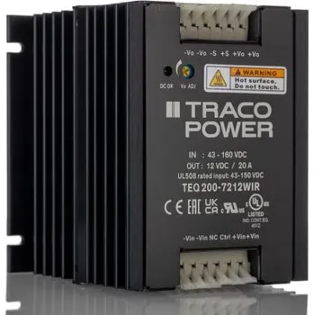 Měnič napětí DC-DC převodník 300W, výstup: 12V dc 20A 3kV Ano, Vin 43 160 V DC Ne