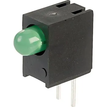 Polovodič Kingbright LED s vývody zelená kulatý 3 mm 20 mcd 90 ° 25 mA 2.2 V