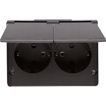 Elektrická zásuvka Hermetický Elektrická Zásuvka Kontakt-simon Silver