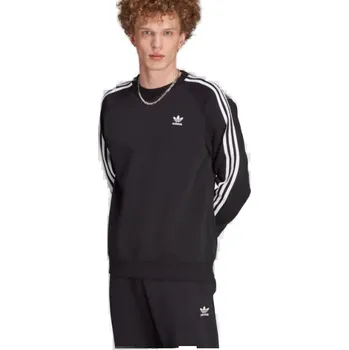 Pánská mikina Pánská mikina ADIDAS ORIGINALS-3-STRIPES CREW-IM2087-black Černá XXL