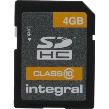 Paměťová karta Karta Micro SD SDHC 4 GB HC Integral Memory 0 → plus 60°C 200x