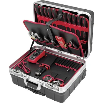 Sada nářadí Cimco Lehrlingskoffer Industrie mit Trolley, 170532 kufřík na nářadí s nářadím , (d x š x v) 365 x 485 x 255 mm