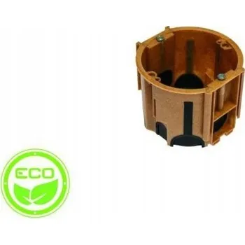 Elektroinstalační krabice Instalační krabice spojovací fi68mm zápustná vzduchotěsná ECO hnědá