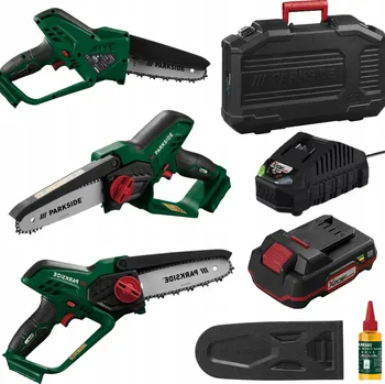Motorová pila Akumulátorová řetězová pila PARKSIDE PAGHS 20V 12,5 cm bez akumulátoru a nabíječky.