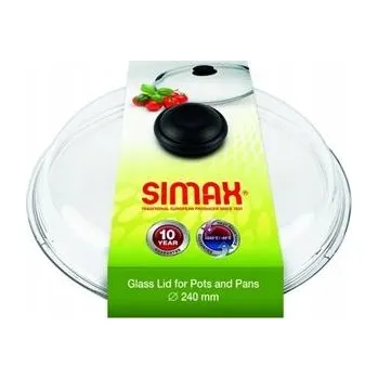 Poklice SIMAX SKLENĚNÁ POKLICE S KNOPKOU 18 CM