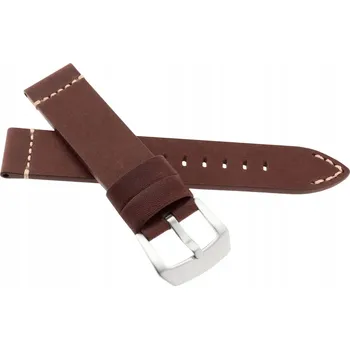Řemínek na hodinky HNĚDÝ KOŽENÝ ŘEMÍNEK K HODINKÁM 20 mm JVD R42302