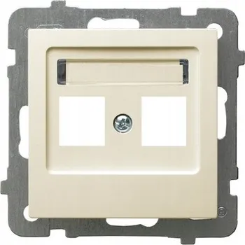 Elektrická zásuvka PŘÍMÁ ZÁSUVKOVÁ KRABICE OSPEL AS ECRU GPK-2G/P/27