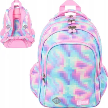 Školní batoh Školní batoh St. Majewski vícekomorový, 4-komorový, fialový, 22 l