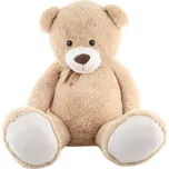 Plyš medvěd velký s mašlí 150 cm béžový