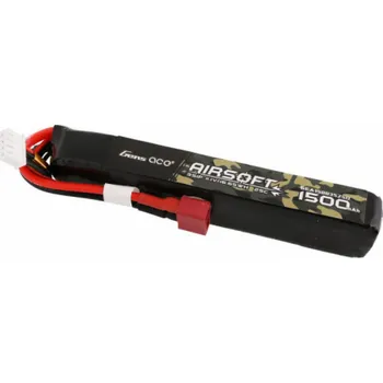 Baterie pro airsoftovou zbraň Gens ace 25C 1500mAh 3S1P 11.1V Airsoft Gun Lipo baterie s T konektorem