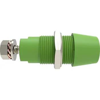 Elektrická zásuvka Schützinger DI SAB 9430 Ni / GN bezpečnostní montážní zásuvka 4 mm Rovná zelená 1 ks