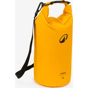 Vodácké vybavení DECATHLON Vodotěsný vak IPX6 5 l ORANŽOVÁ|ČERNÁ|ŽLUTÁ